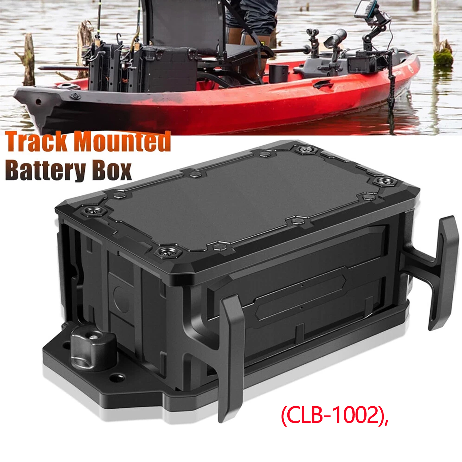 Fish Finder Battery - Track Mounted Battery Box for Fish