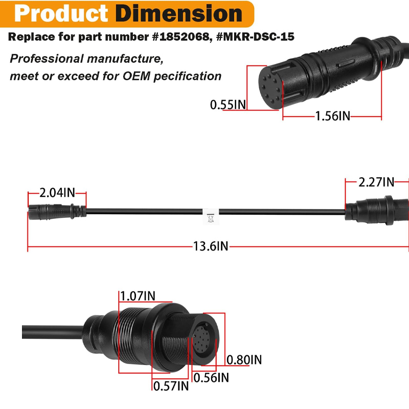 1852078 MKR-DSC-15 DSC Transdu – Fish Finder Cable recenzja i cena