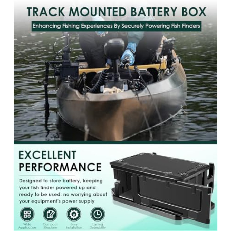 Track Mounted Battery Box for  – Fish Finder Mount recenzja i cena