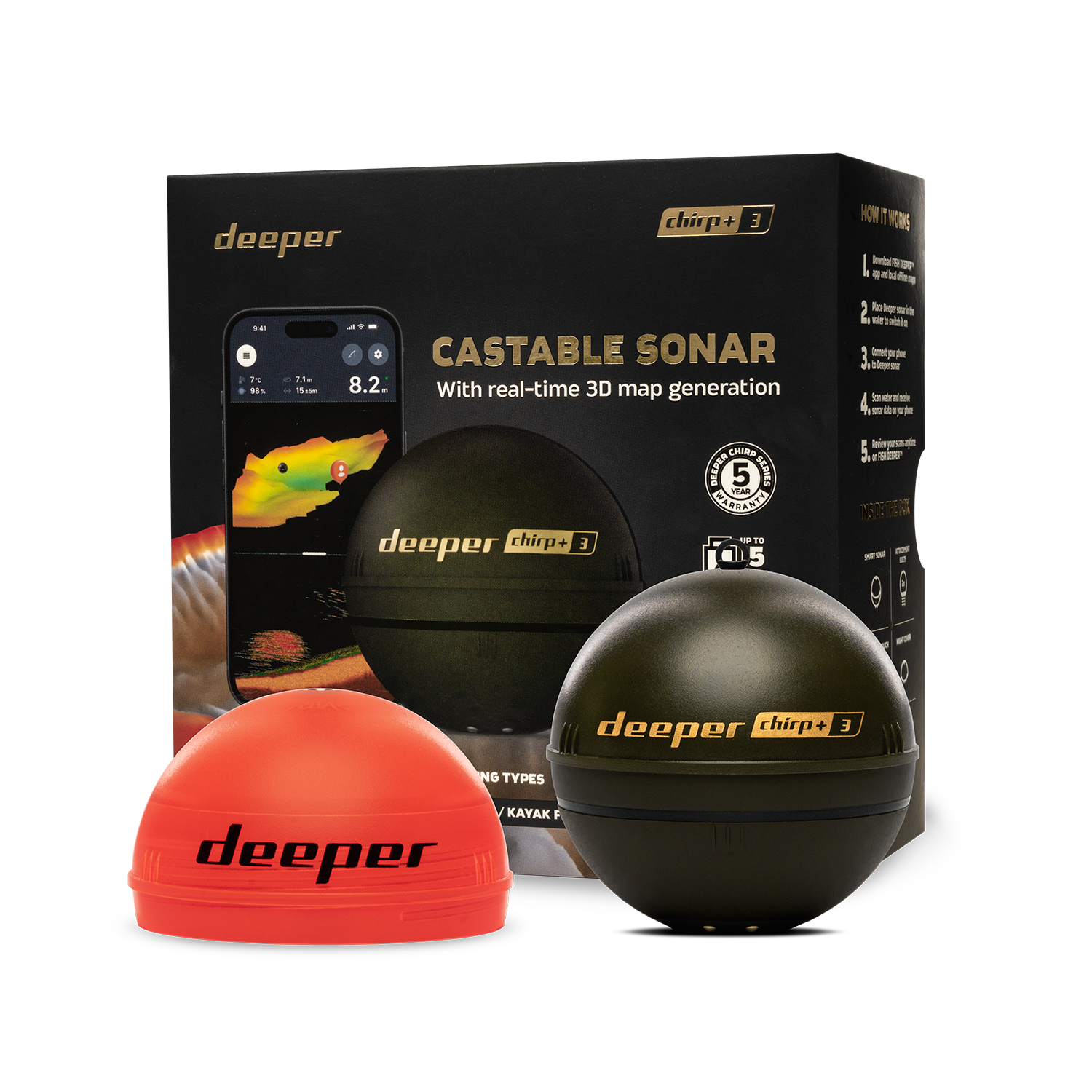 Deeper Smart Sonar Chirp+3 Fis – Fish Finder Gps recenzja i cena