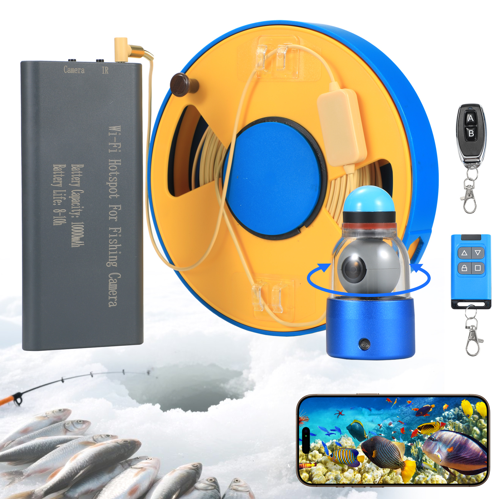 WIFI 360° Underwater Fishing C – Fish Finder Cable recenzja i cena