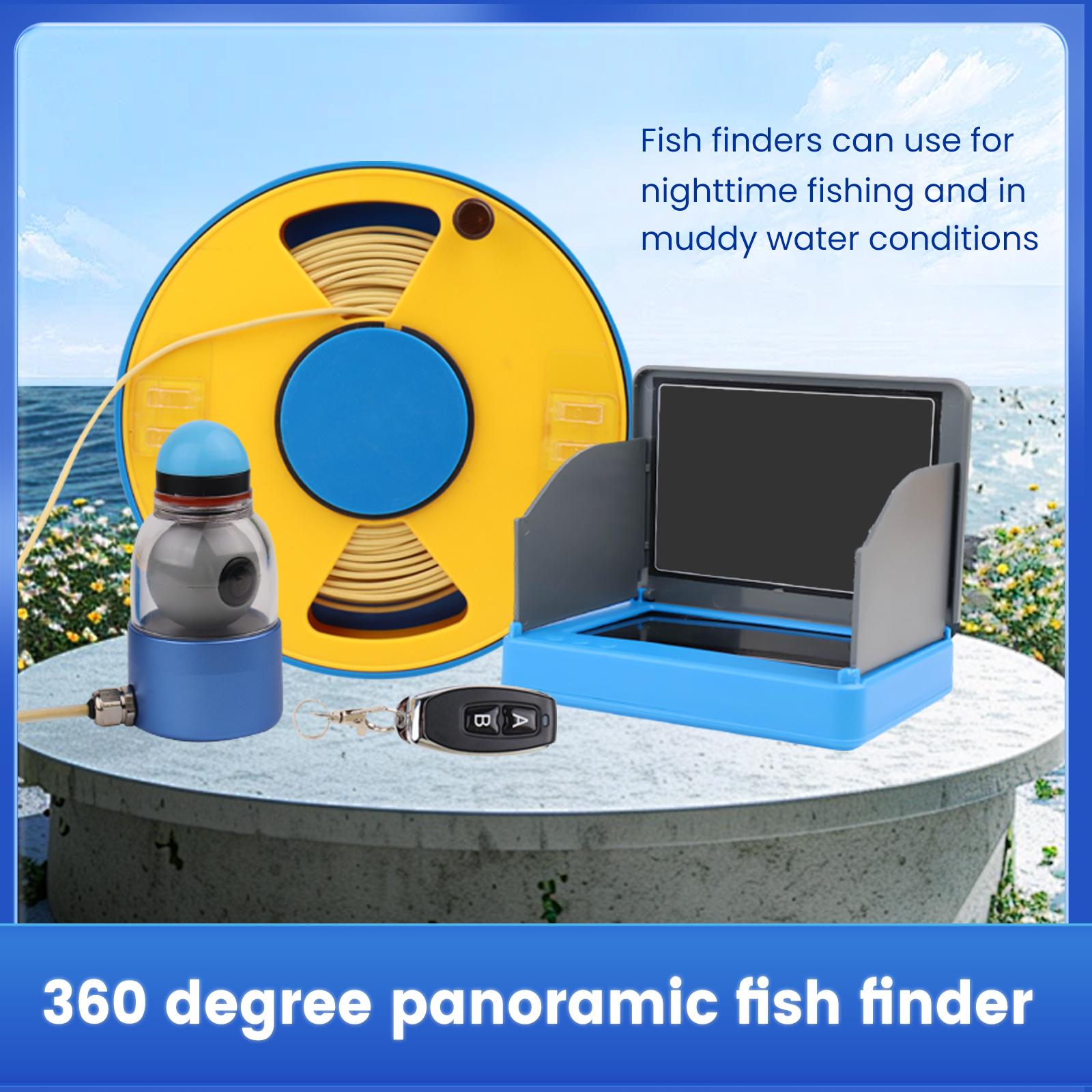 WIFI 360° Underwater Fishing C – Fish Finder Cable recenzja i cena