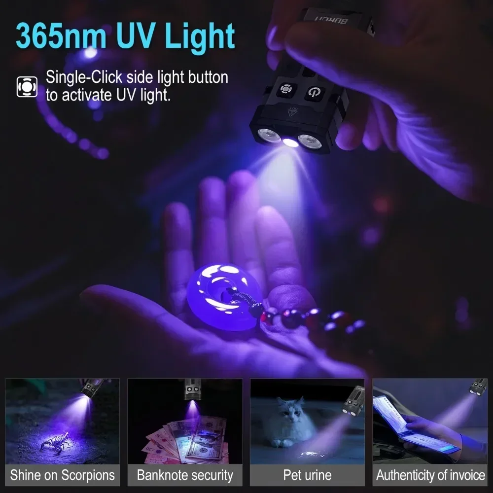 BORUiT EV20 1100LM EDC UV Keyc – Fishing Light recenzja i cena