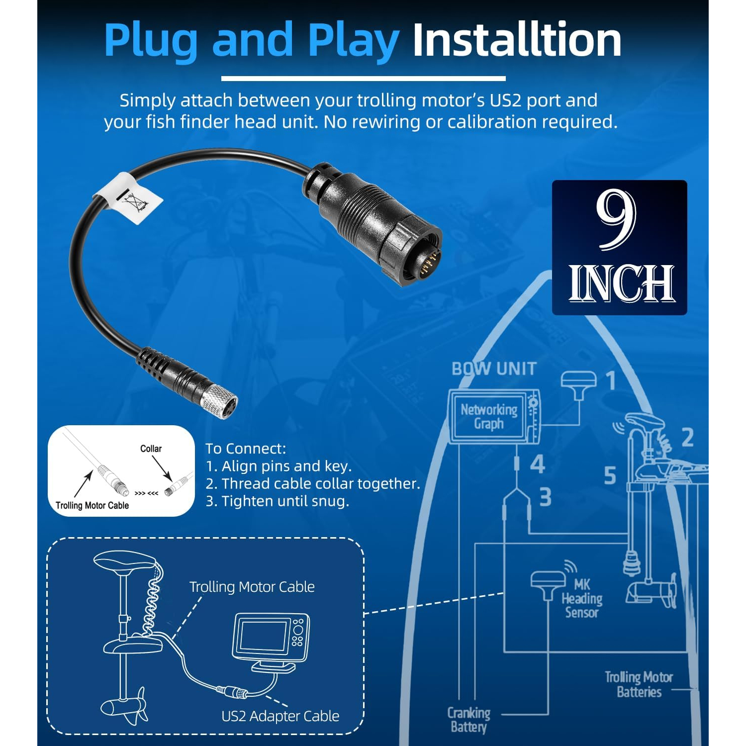 For Minn Kota MKR-US2-13 Unive – Fish Finder Cable recenzja i cena