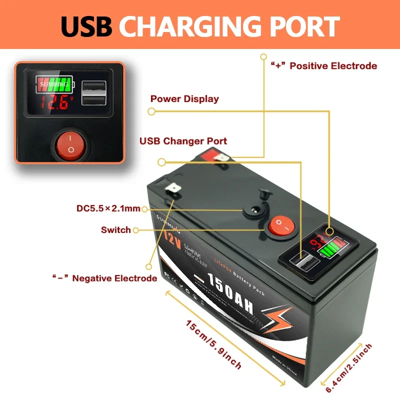 12V 150Ah Lithium  LiFeP04 Bat – Fish Finder Charger recenzja i cena