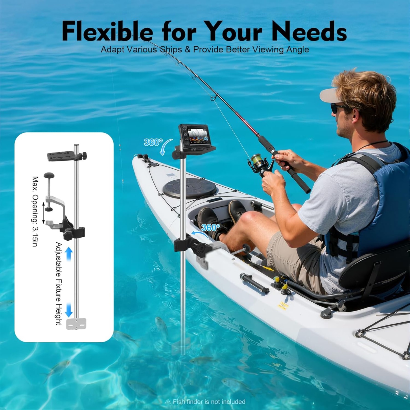 Portable 360° Adjustable Trans – Fish Finder recenzja i cena
