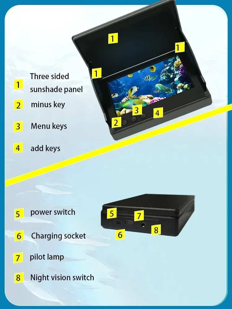 YS43A 4.3-inch Fish Detector U – Fish Finder Battery recenzja i cena