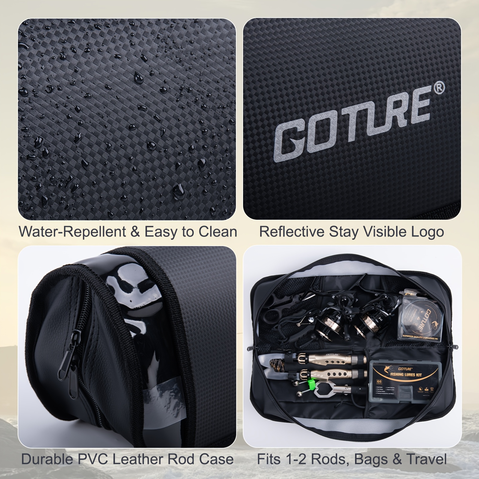 Goture Fishing Rod Storage Bag – Fish Finder Case recenzja i cena