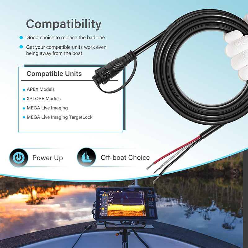 720110-1 PC13 Power Cable for  – Fish Finder Cable recenzja i cena