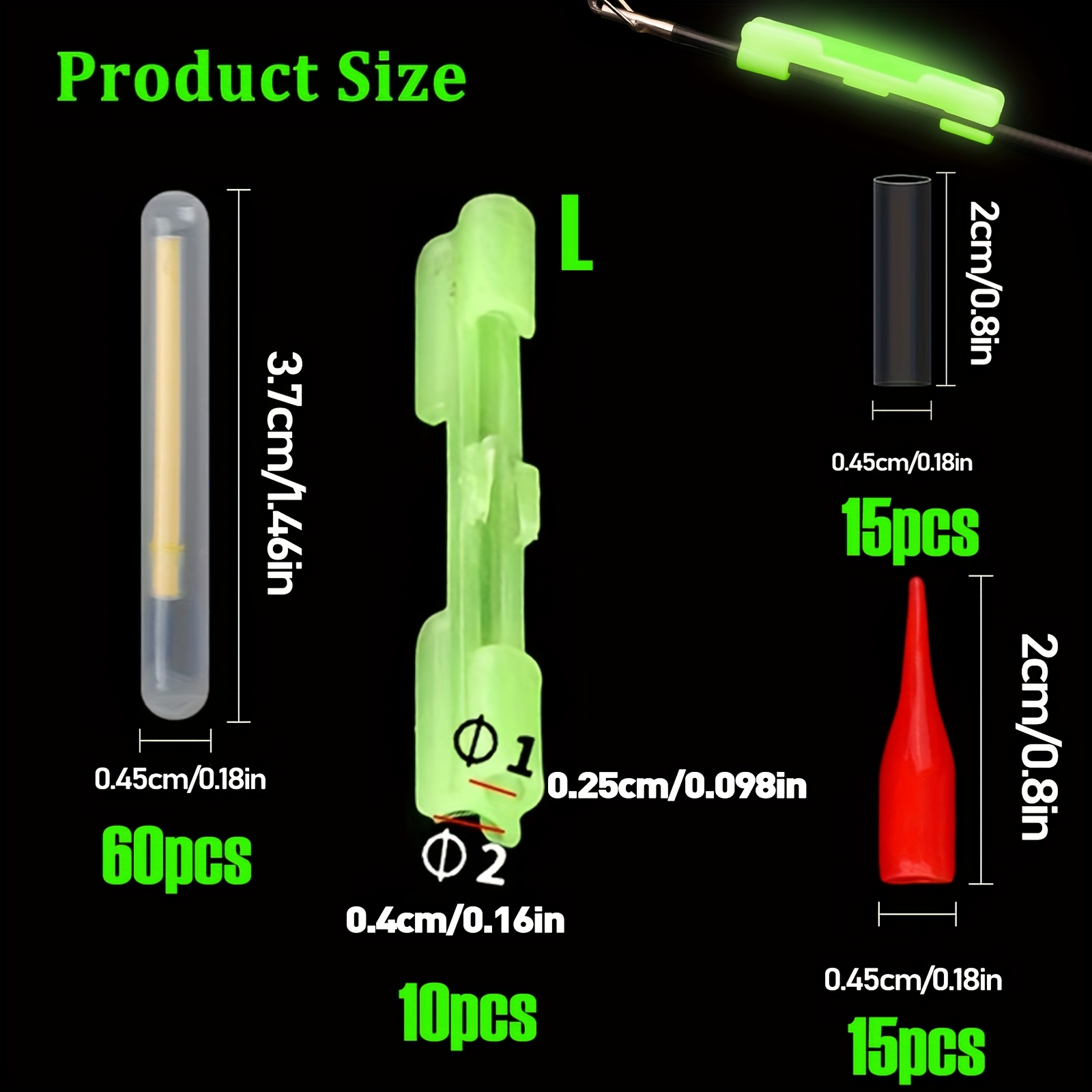 100PCS Fishing Glow Sticks Set – Fish Alarm recenzja i cena
